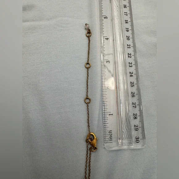 Sorrelli Antique-Gold Tone and Multicolored Crystal Cross Stations Necklace - Picture 6 of 9